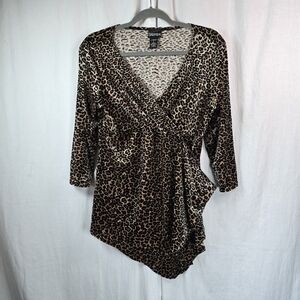 Baranda women's top RN115582 style64z7483 pullover 3/4 sleeve sz large